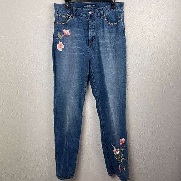 Nautica Jeans フローラル デニム ジーンズ サイズ 10 EUC 【公式通販】